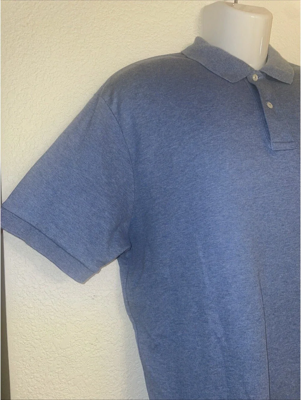 Polo by Ralph Lauren Shirt Mens Large Blue Casual Short Sleeve Pink Pony Soft